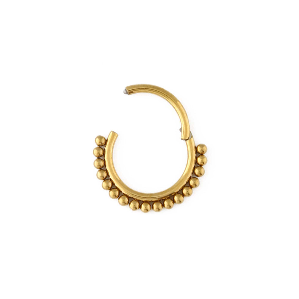 Orelia Beaded Clicker Hoop 8mm