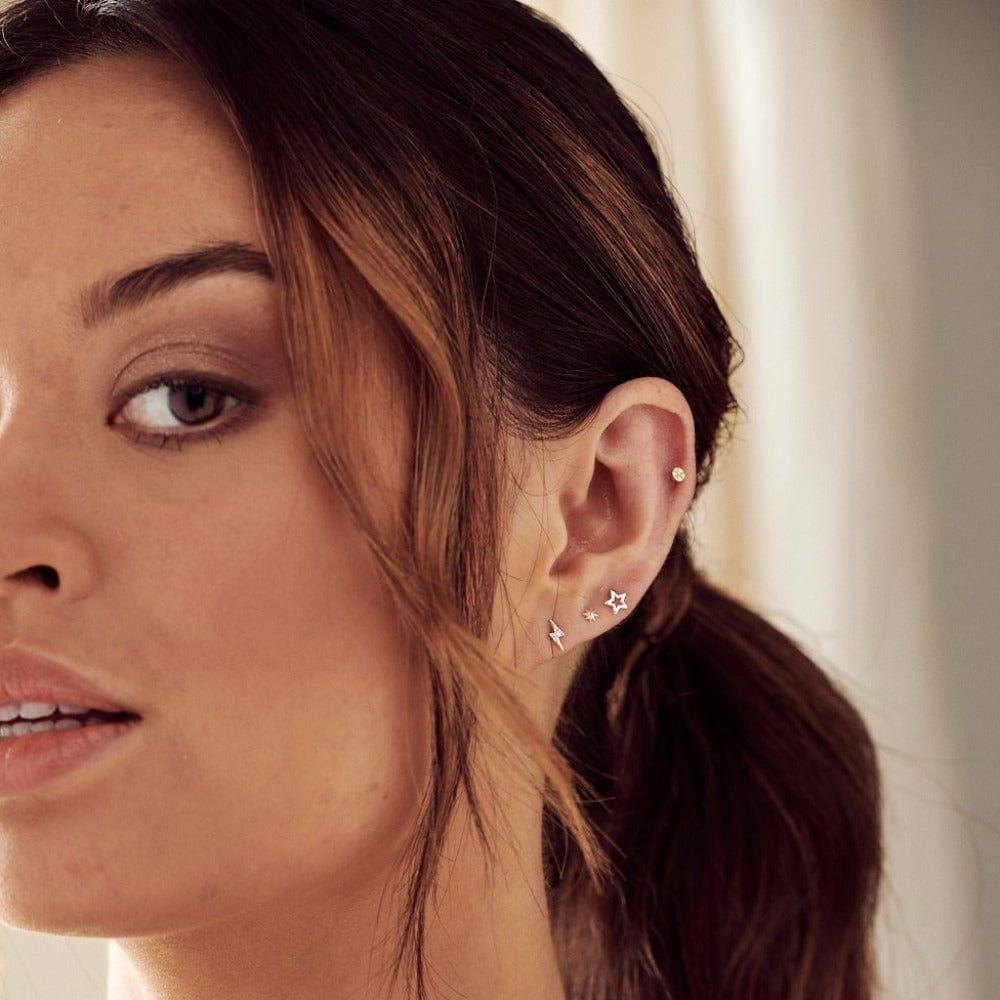 Orelia Celestial Stud Pack Ear Party - Silver