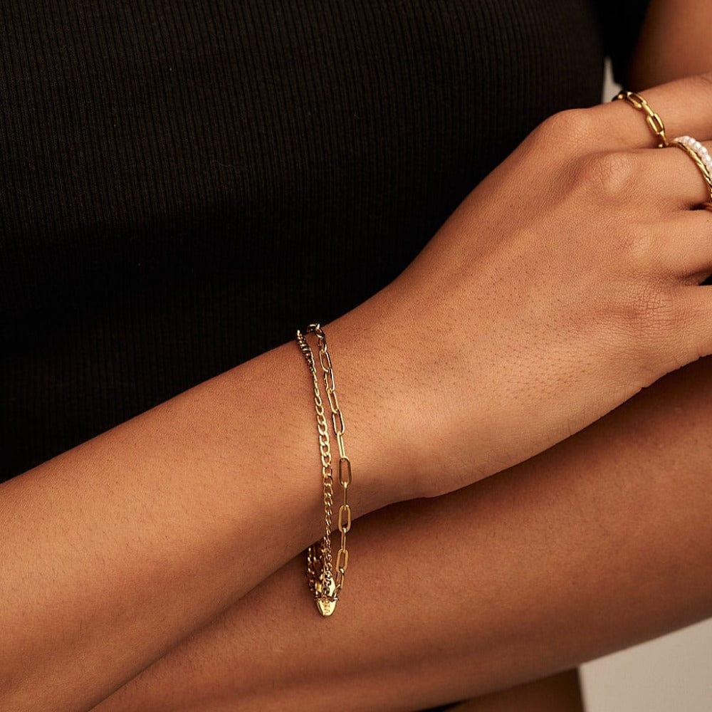 Orelia Chain 2-Row Bracelet Pack