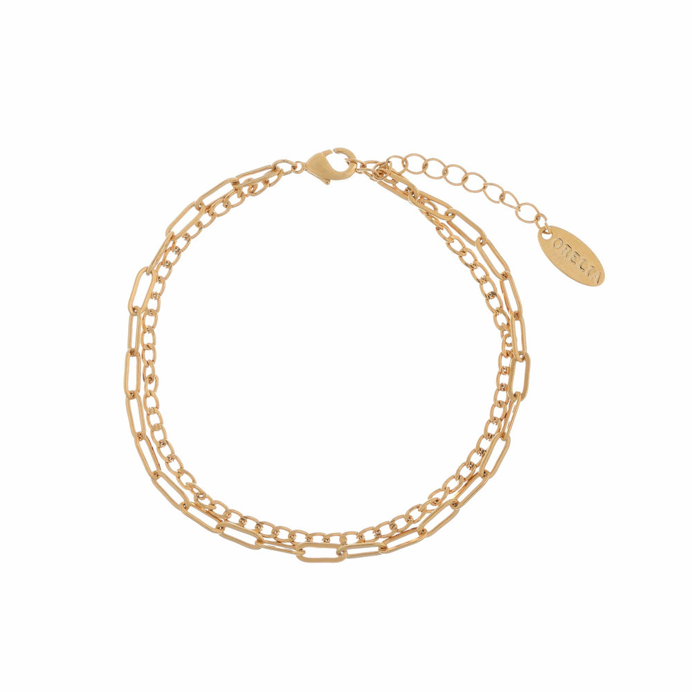 orelia Chain 2-Row Bracelet Pack