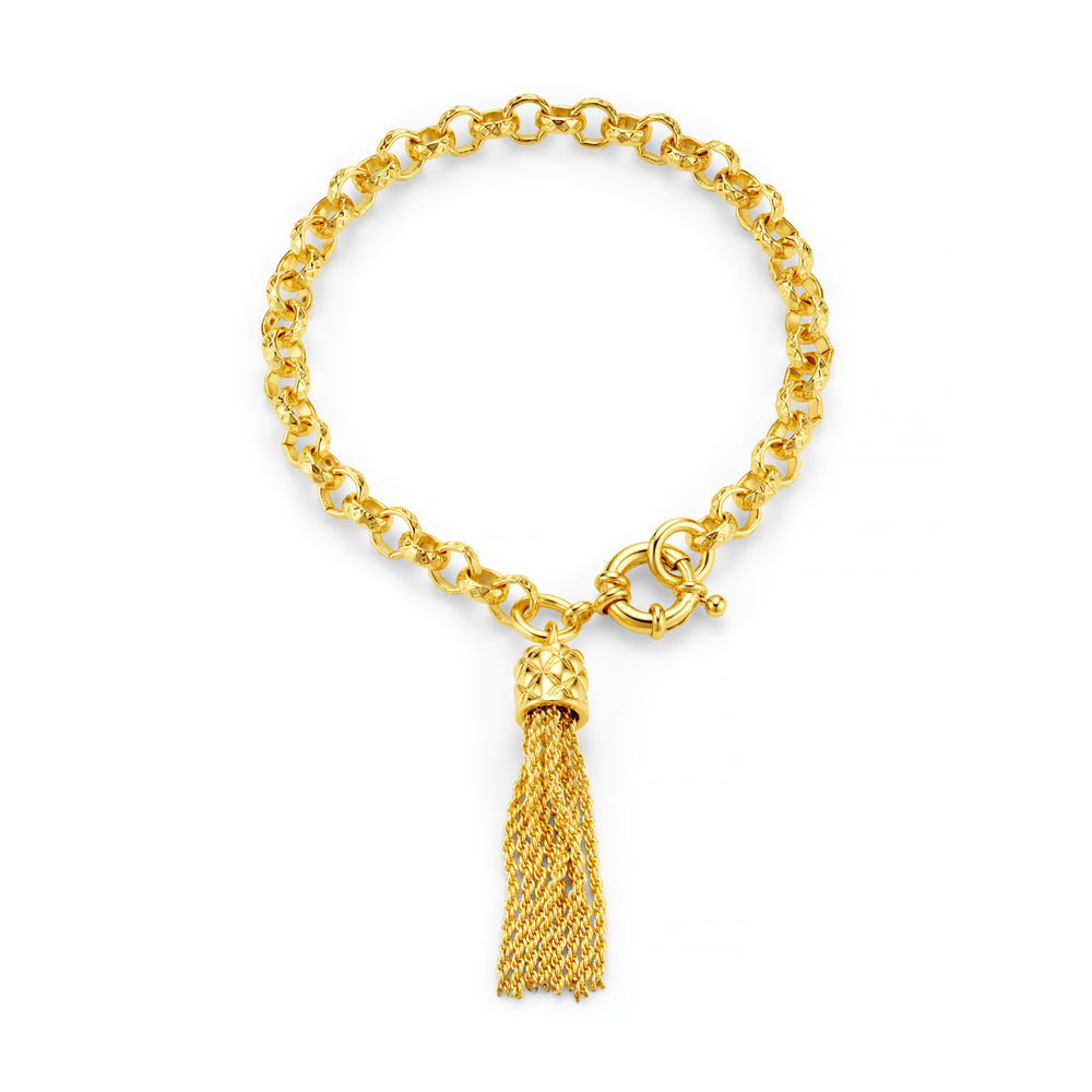 orelia Chain & Tassel Bracelet