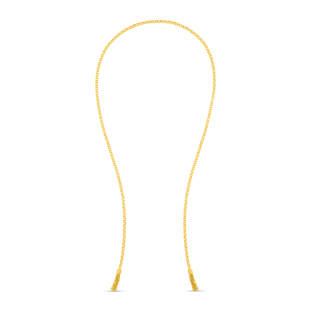 Orelia Chain & Tassel Wraparound Necklace