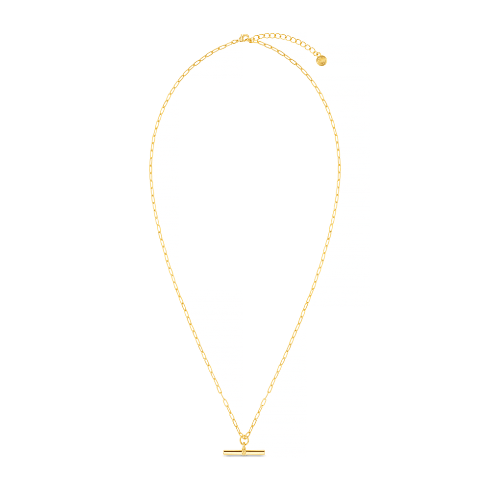Orelia Chunky T-Bar Mid Length Necklace