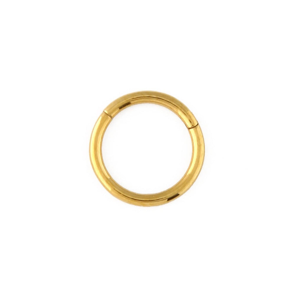 orelia Clean Metal Clicker Hoop 8mm - Gold