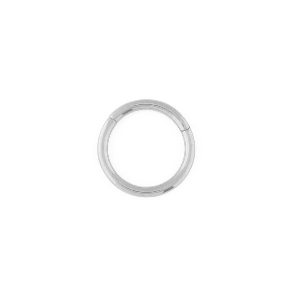 orelia Clean Metal Clicker Hoop 8mm - Silver