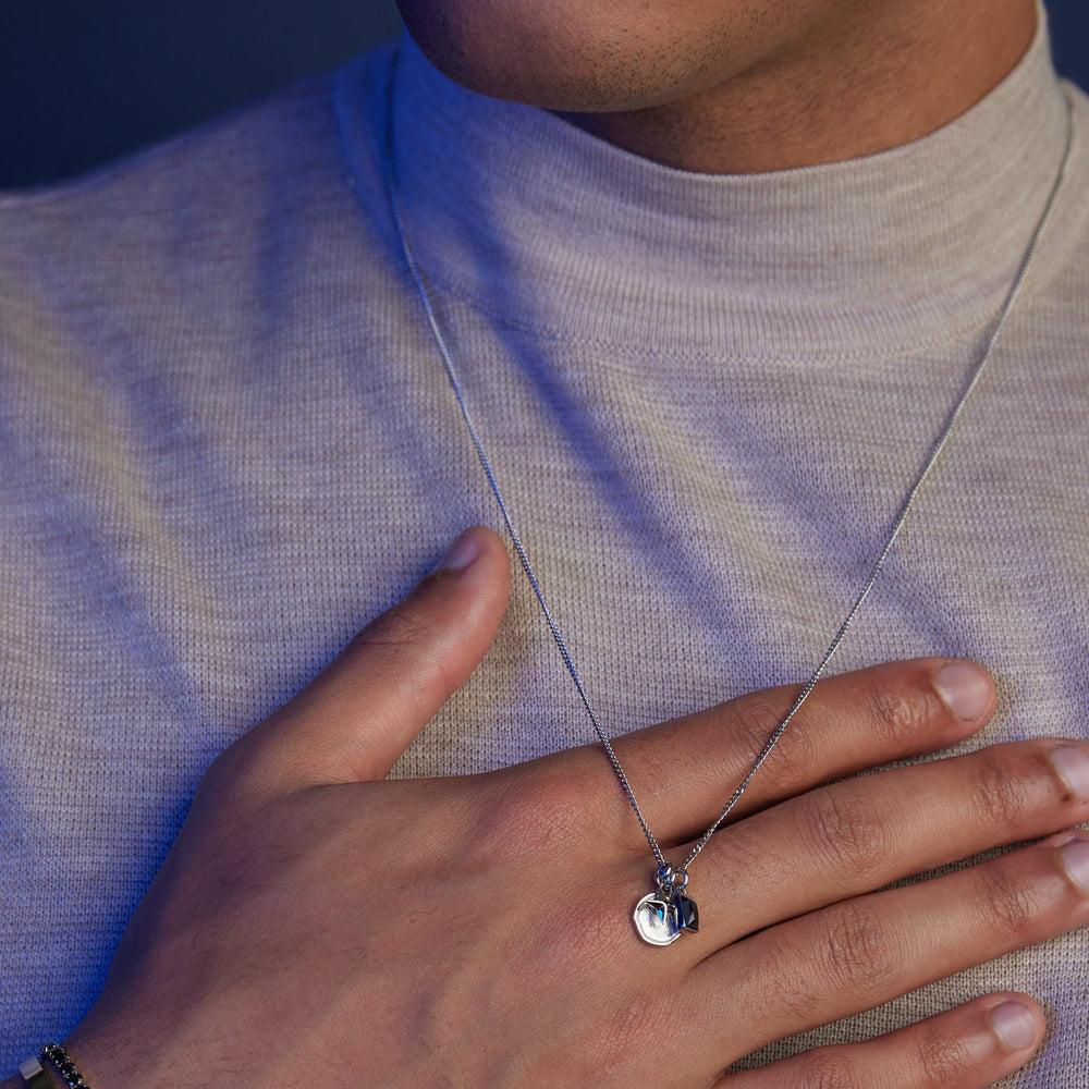 Orelia Coin & Crystal Cluster Necklace
