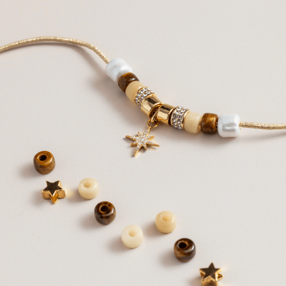 Orelia Create Your Own - Star & Pearl Beaded Bracelet