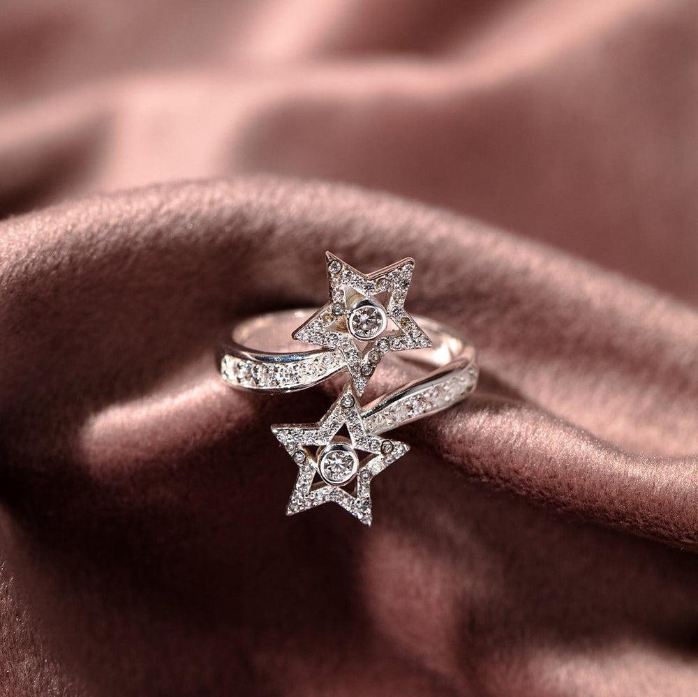 Orelia Crystal Shooting Star Ring