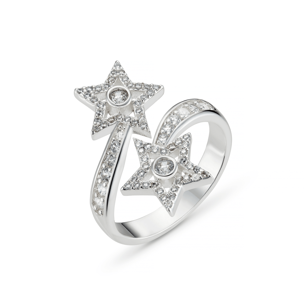 orelia Crystal Shooting Star Ring