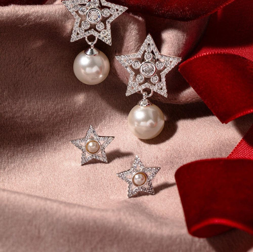 Orelia Crystal Star Stud Earrings
