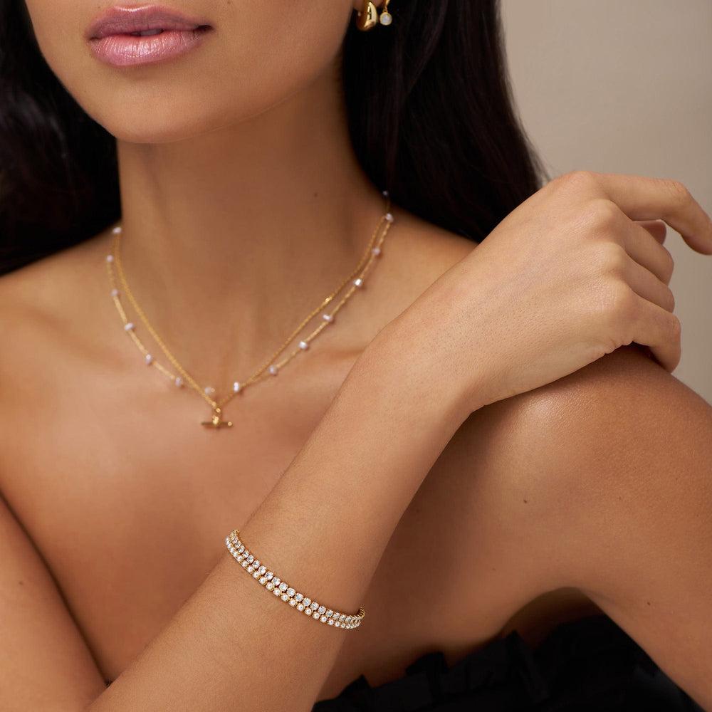 Orelia Crystal Tennis Bracelet