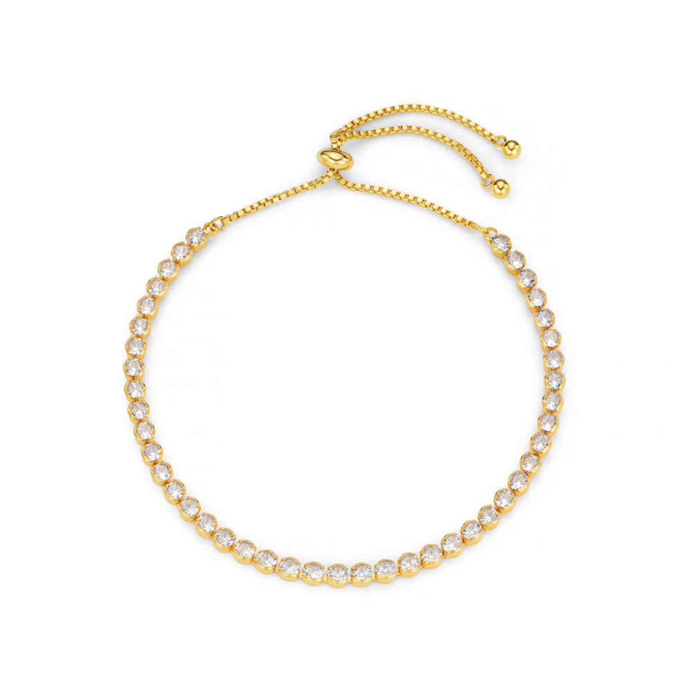 orelia Crystal Tennis Slider Bracelet