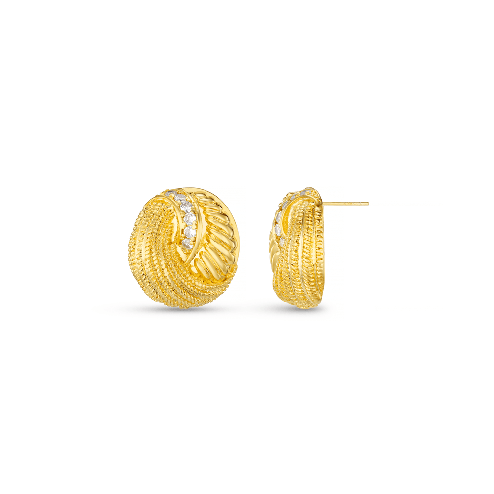 orelia Crystal Woven Statement Stud