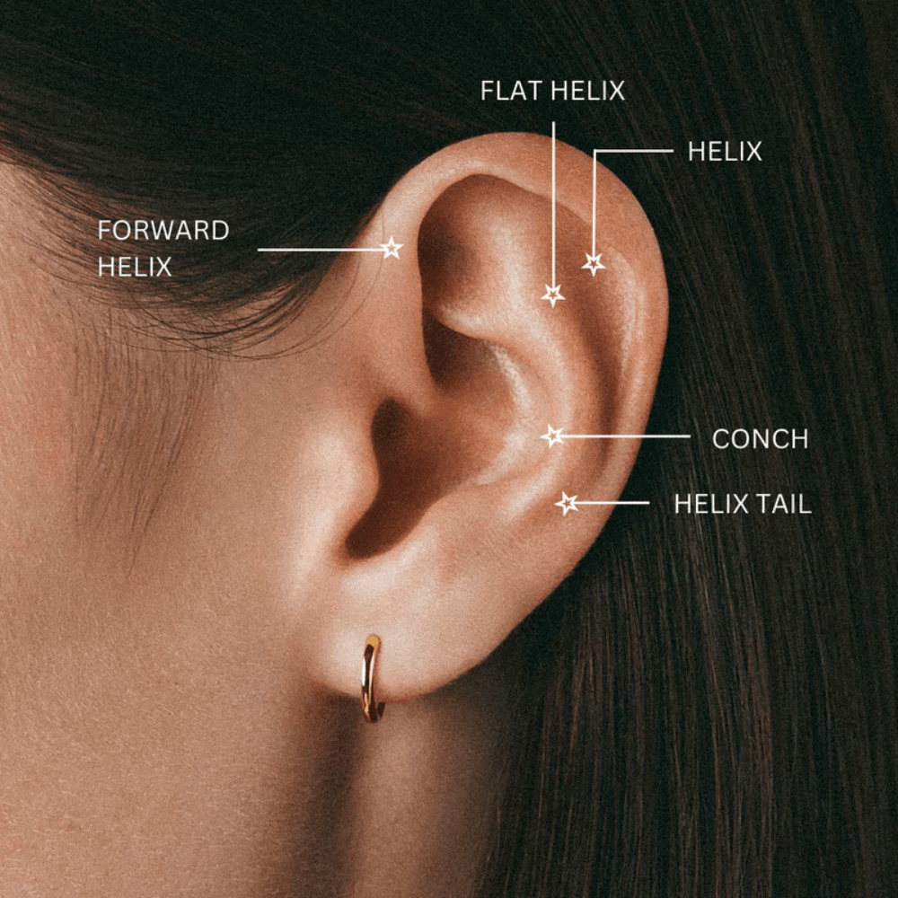 Orelia Curved Crystal Cluster Barbell