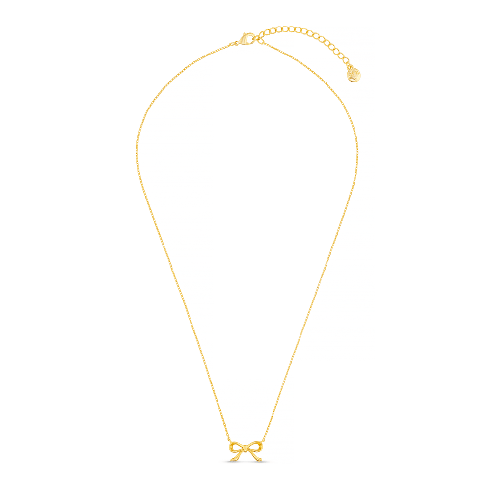 Orelia Delicate Bow Charm Necklace