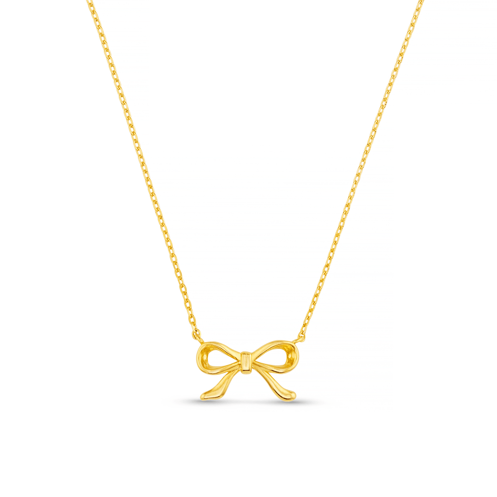 orelia Delicate Bow Charm Necklace
