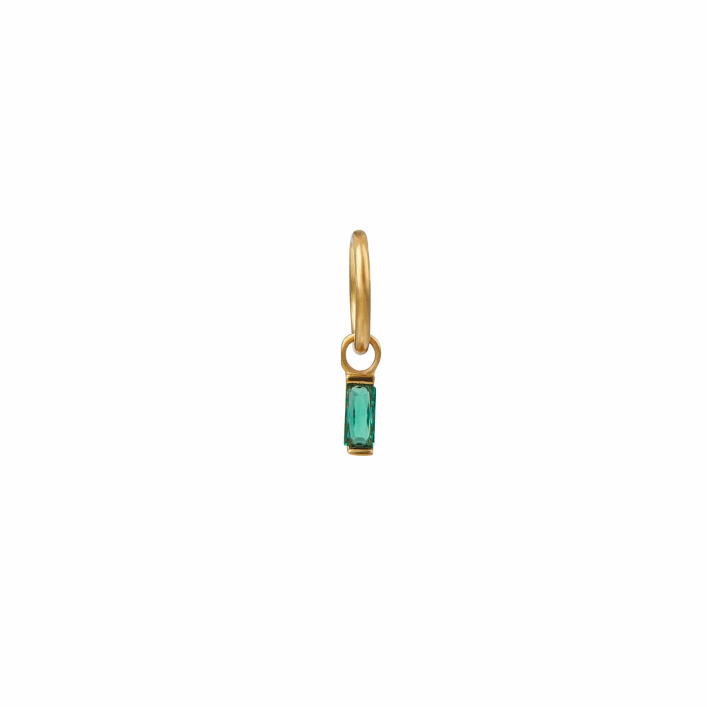 Orelia Emerald Baguette Clicker Hoop 6mm