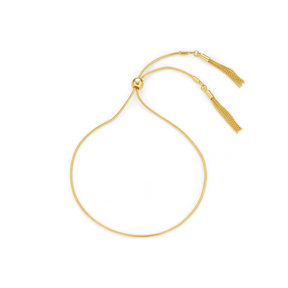 orelia Fine Adjustable Tassle Slider Bracelet