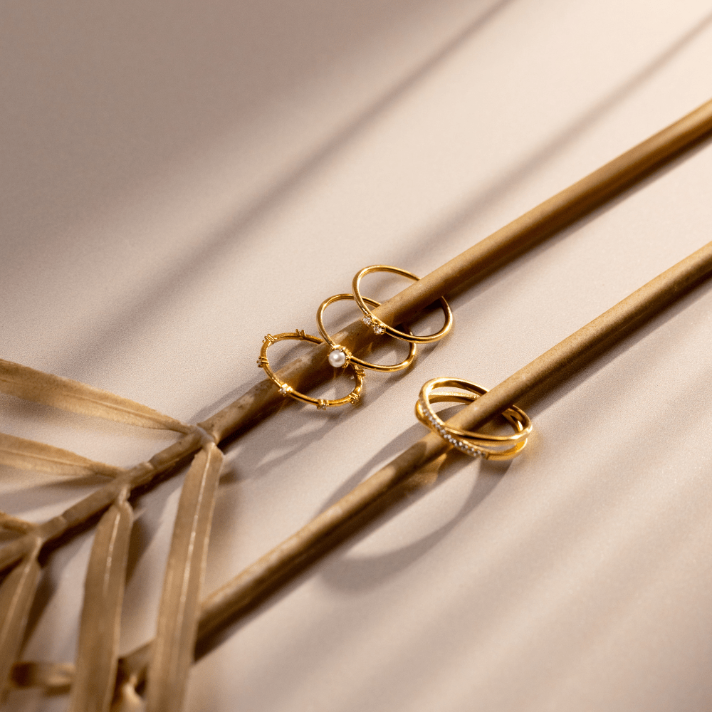 Orelia Fine Pavé Crossover Ring