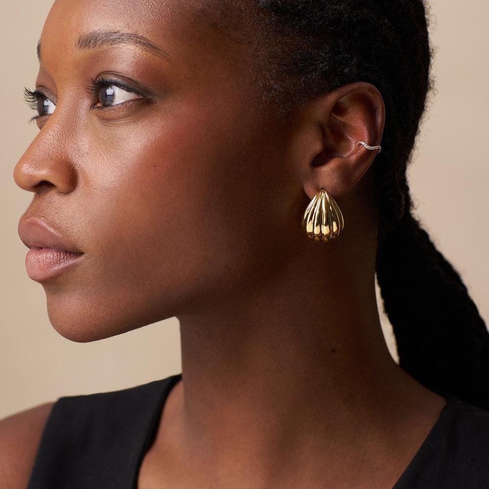 Orelia Fine Pave Wave Ear Cuff