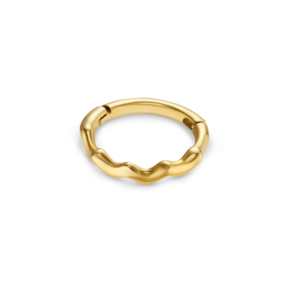 orelia Fine Wave Clicker Hoop