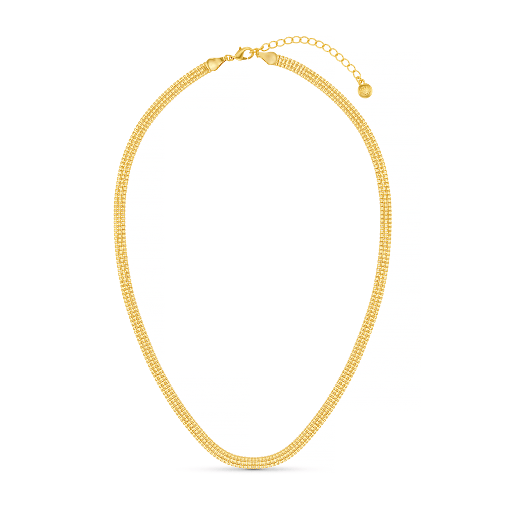 Orelia Flat Box Chain Necklace