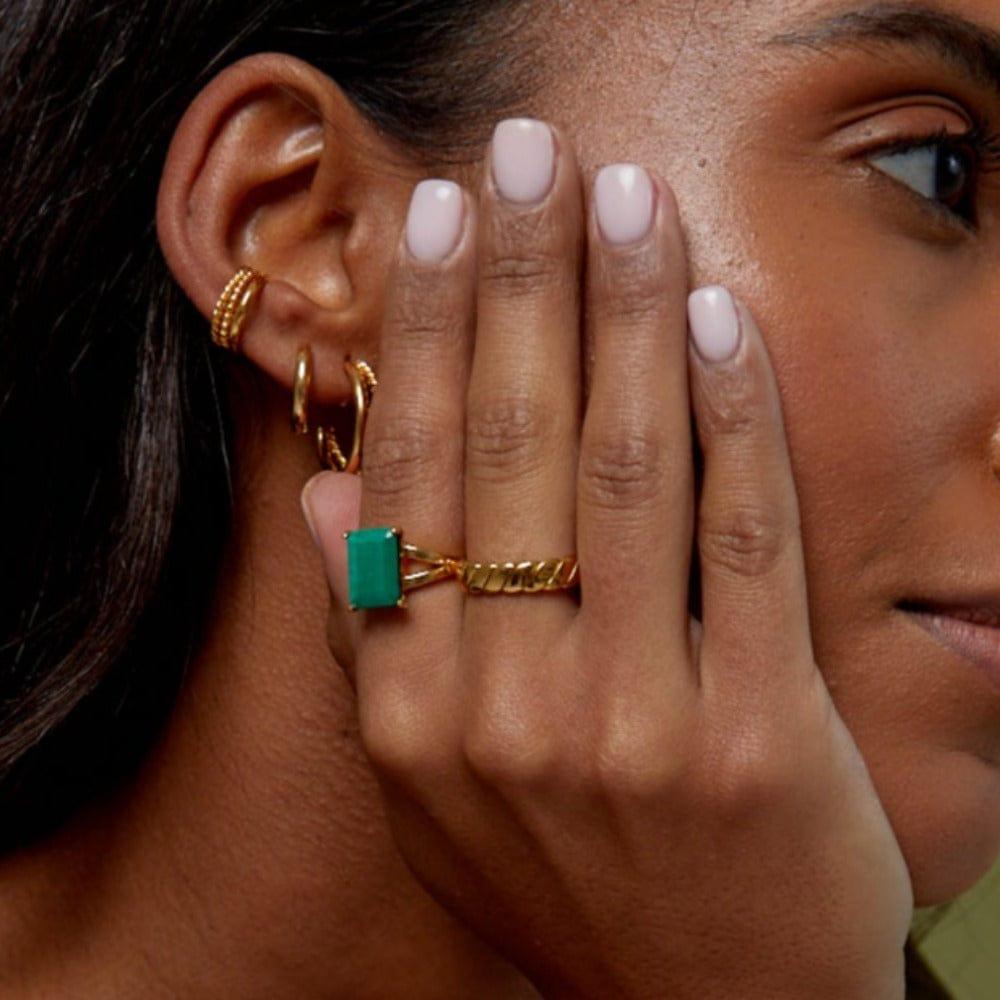 Orelia Flat Twist Ring