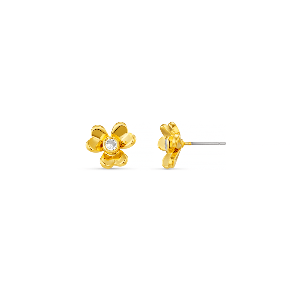 orelia Floral Clover Stud Earrings