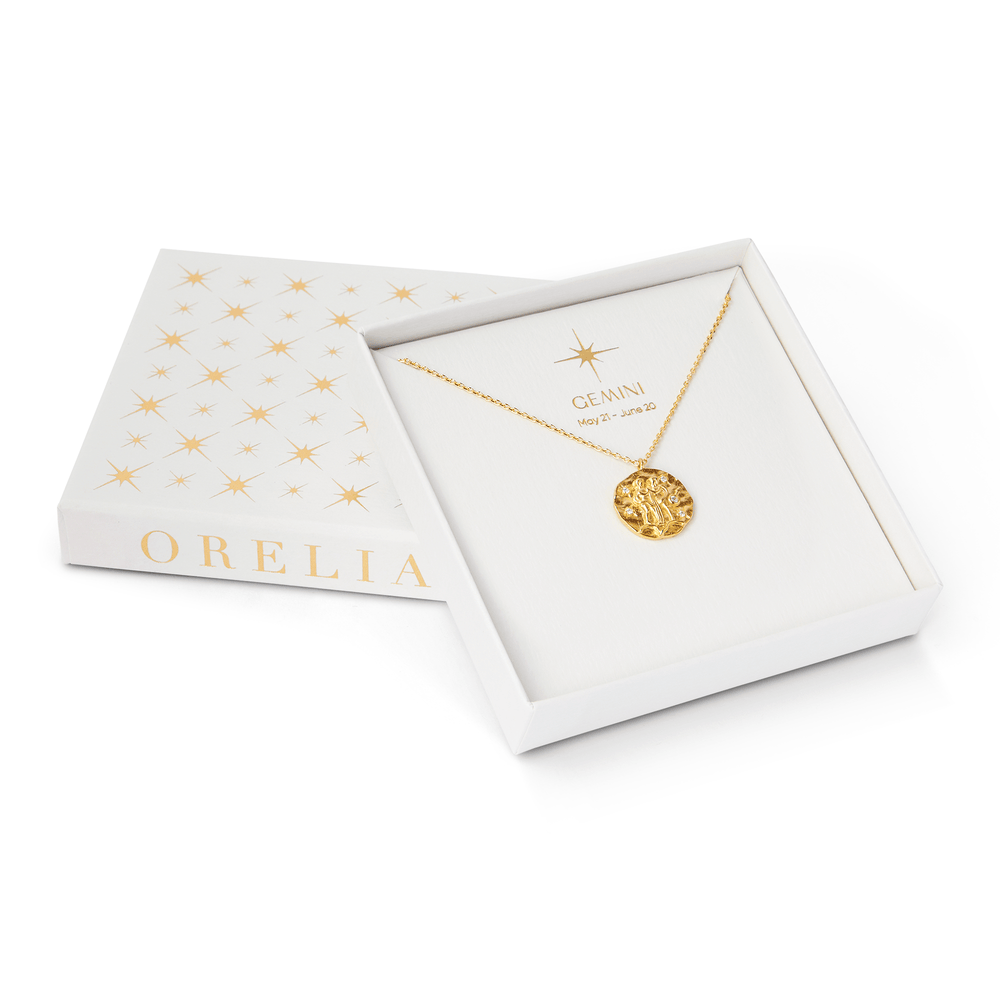 Orelia Gemini Zodiac Necklace