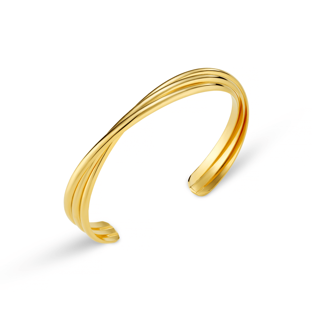 orelia Interlocking Open Bangle