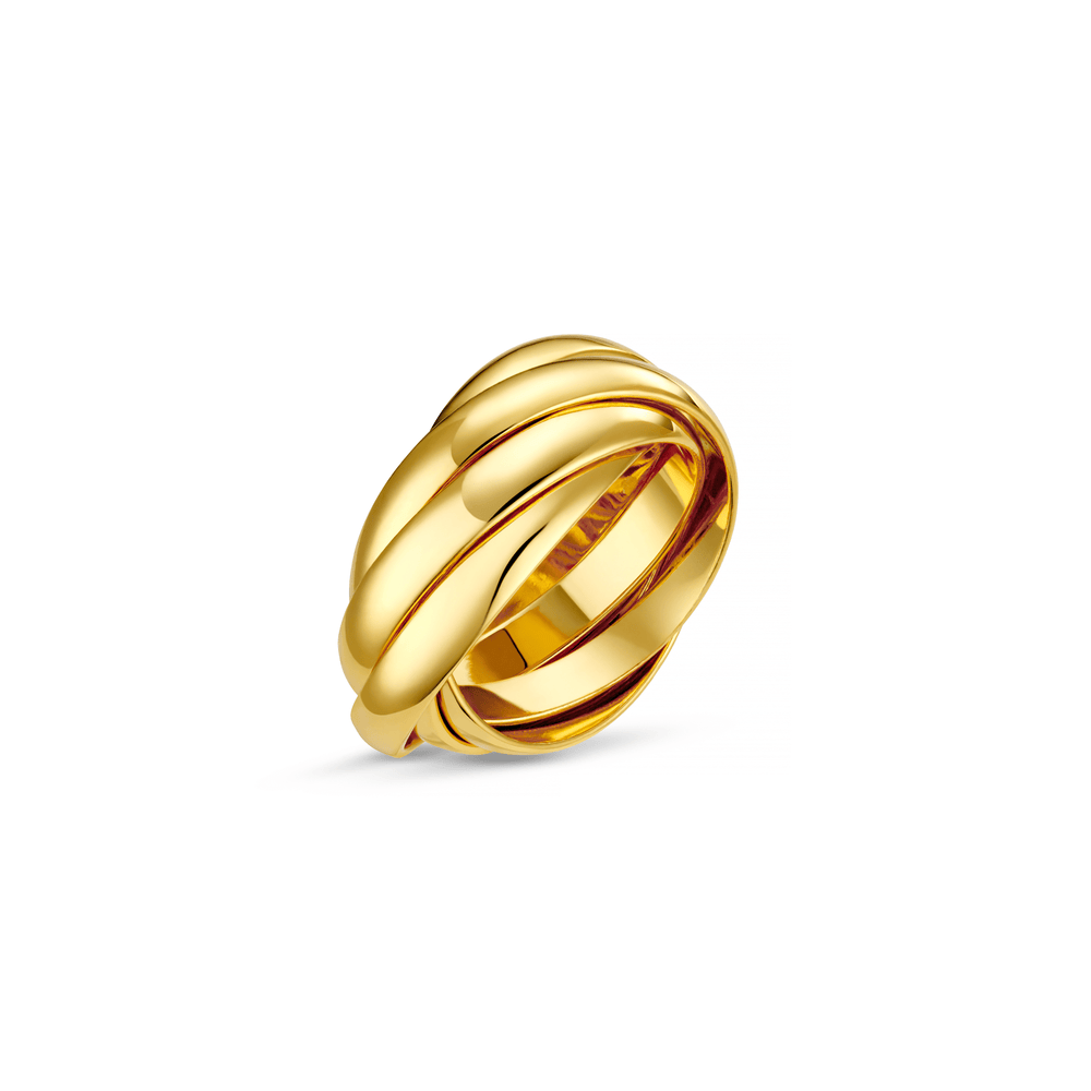orelia Interlocking Rings - Gold