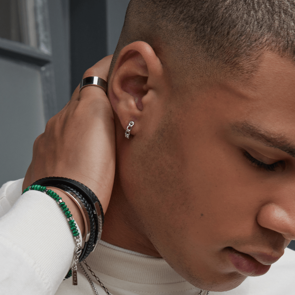 Orelia Leather Stacked Bracelet