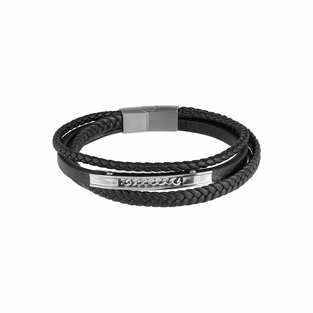 orelia Leather Stacked Bracelet