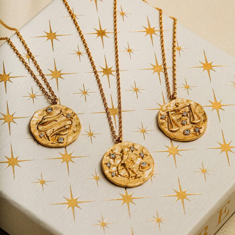 Orelia Libra Zodiac Necklace