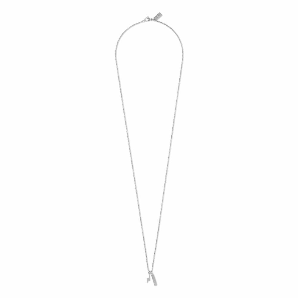 Orelia Lightning & Bar Cluster Necklace - Silver