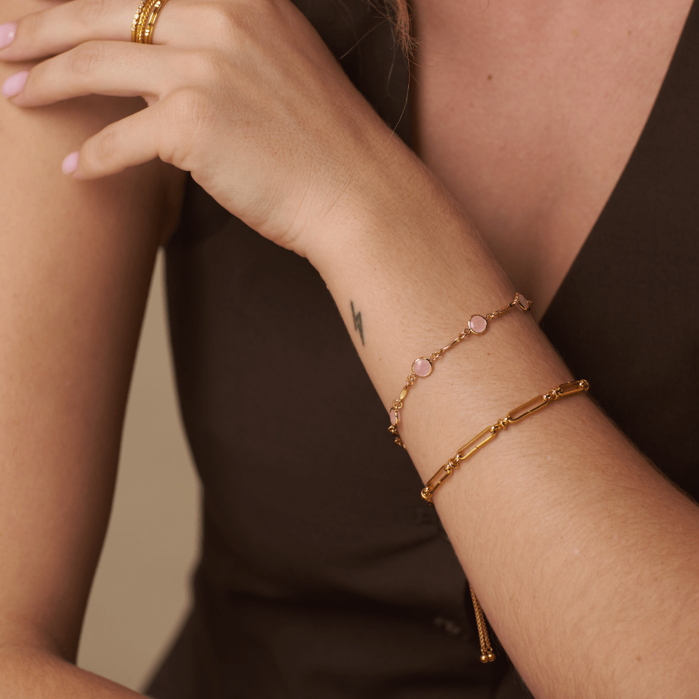 Orelia Long Link Chain Slider Bracelet