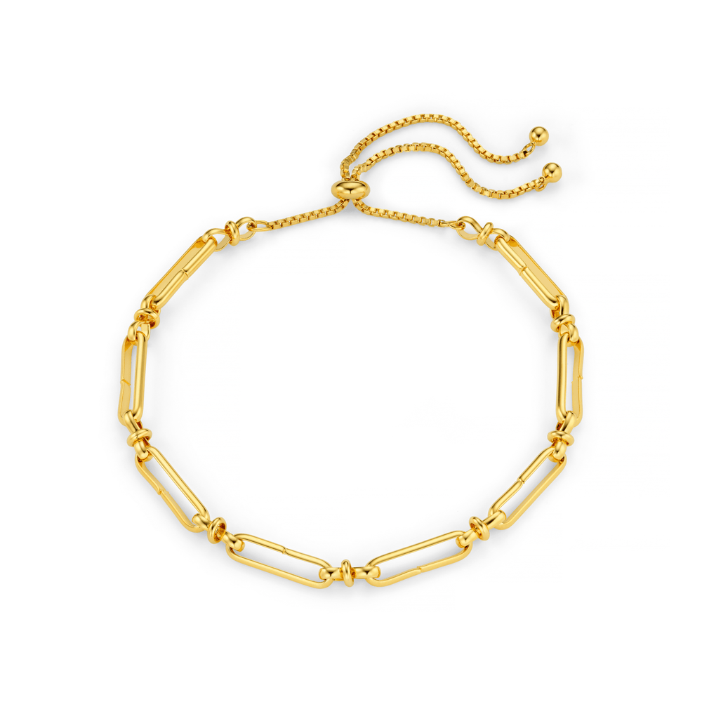 orelia Long Link Chain Slider Bracelet
