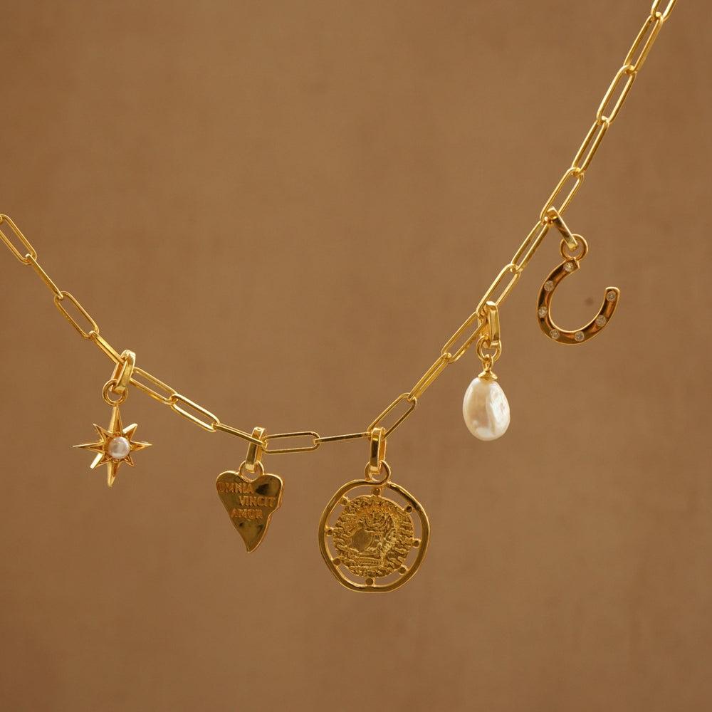 Orelia LUXE Baroque Pearl Charm