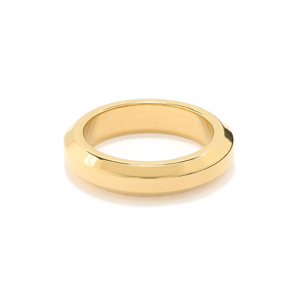 orelia LUXE Bevelled Edge Ring - Gold