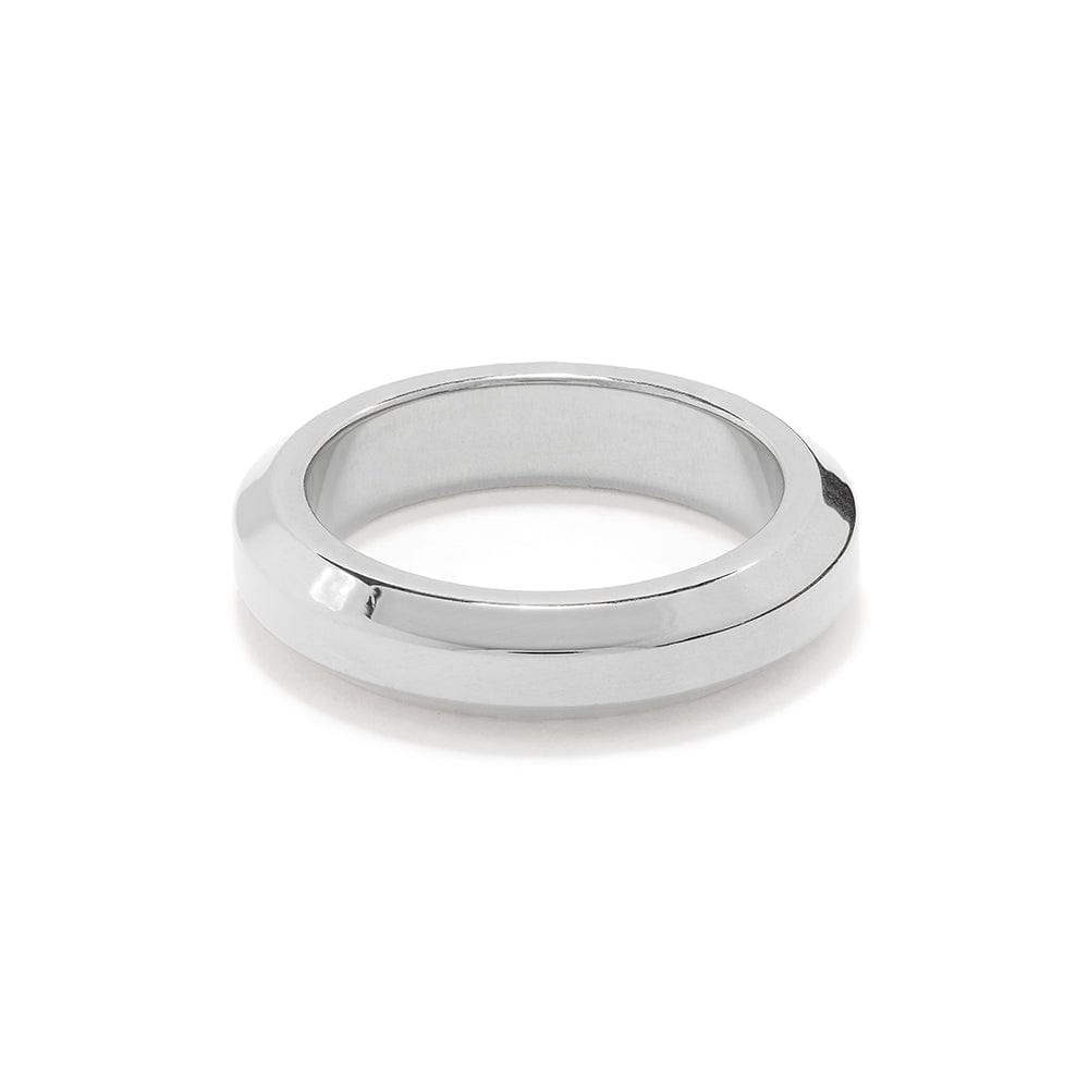 orelia LUXE Bevelled Edge Ring - Silver