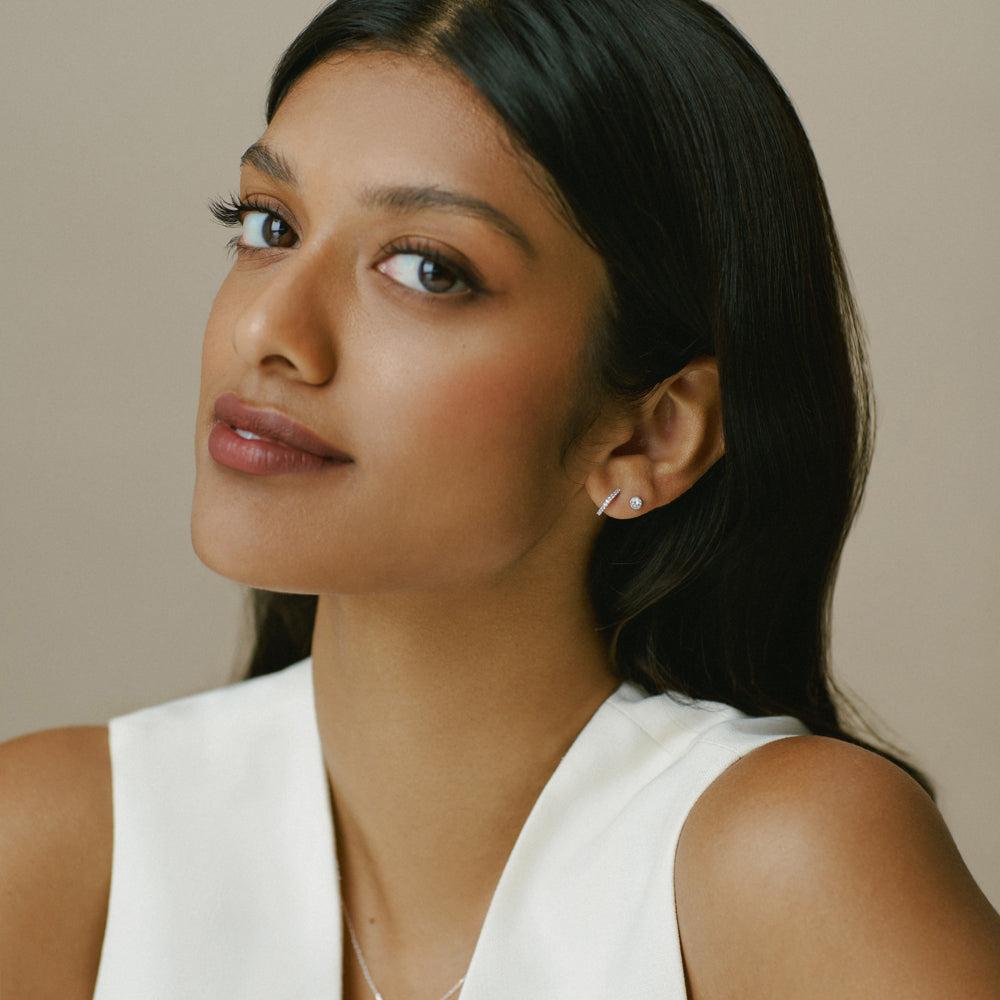 Orelia LUXE Classic Crystal Necklace Silver