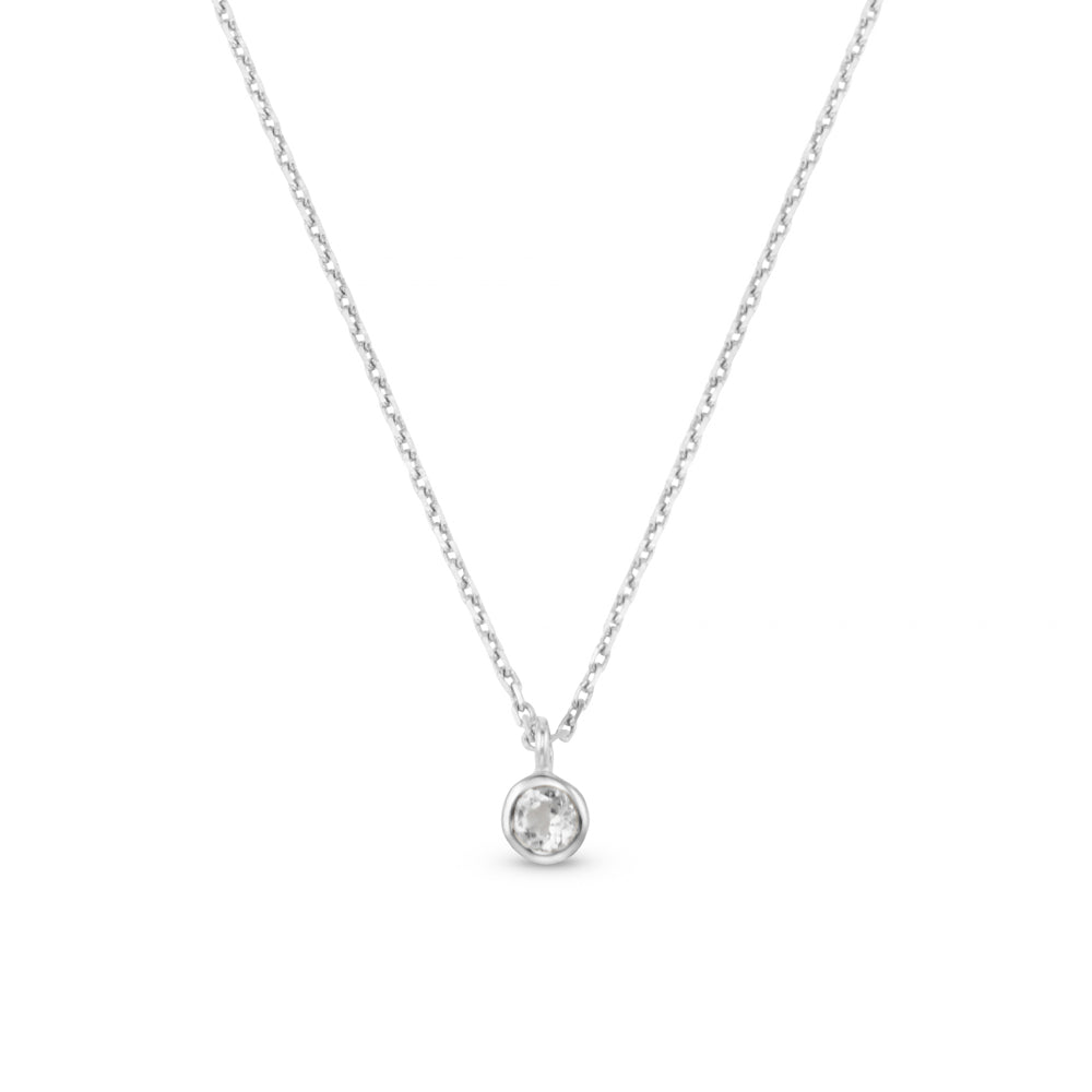orelia LUXE Classic Crystal Necklace Silver