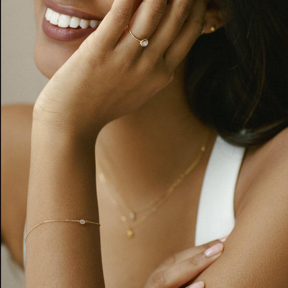 Orelia LUXE Classic Crystal Stationed Bracelet