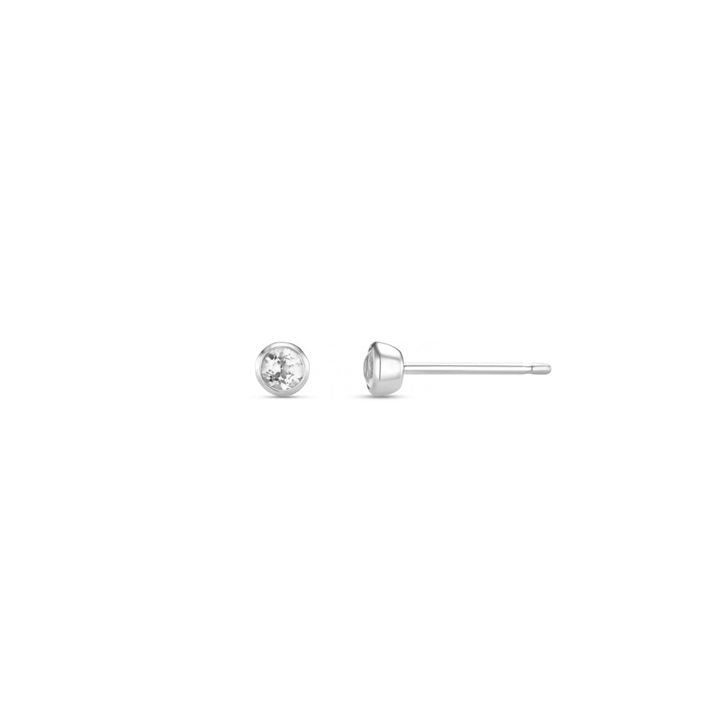 orelia LUXE Classic Crystal Stud Earrings Silver