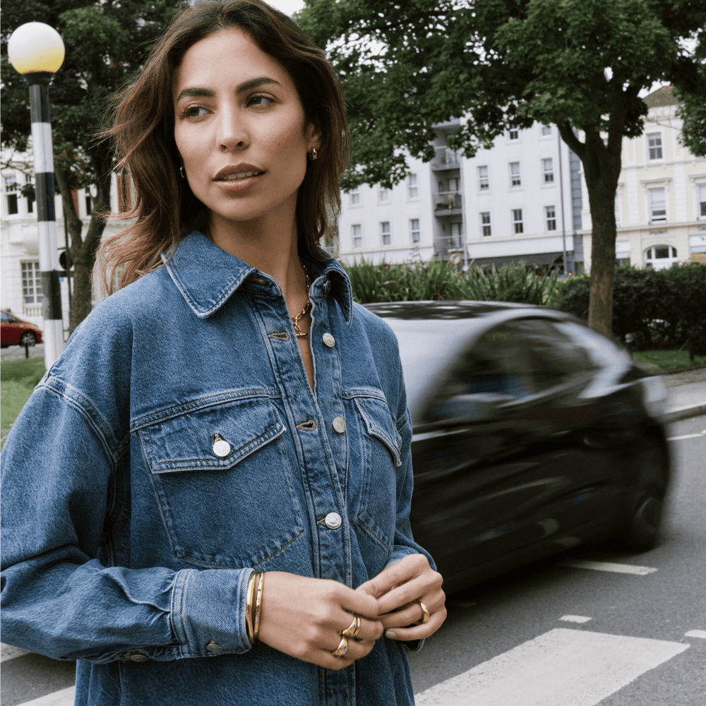 Orelia LUXE Domed Bangle - Gold