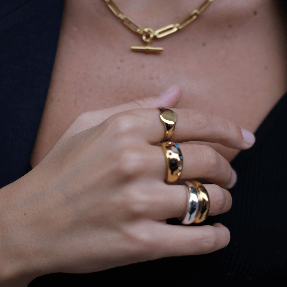 Orelia LUXE Domed Ring - Gold
