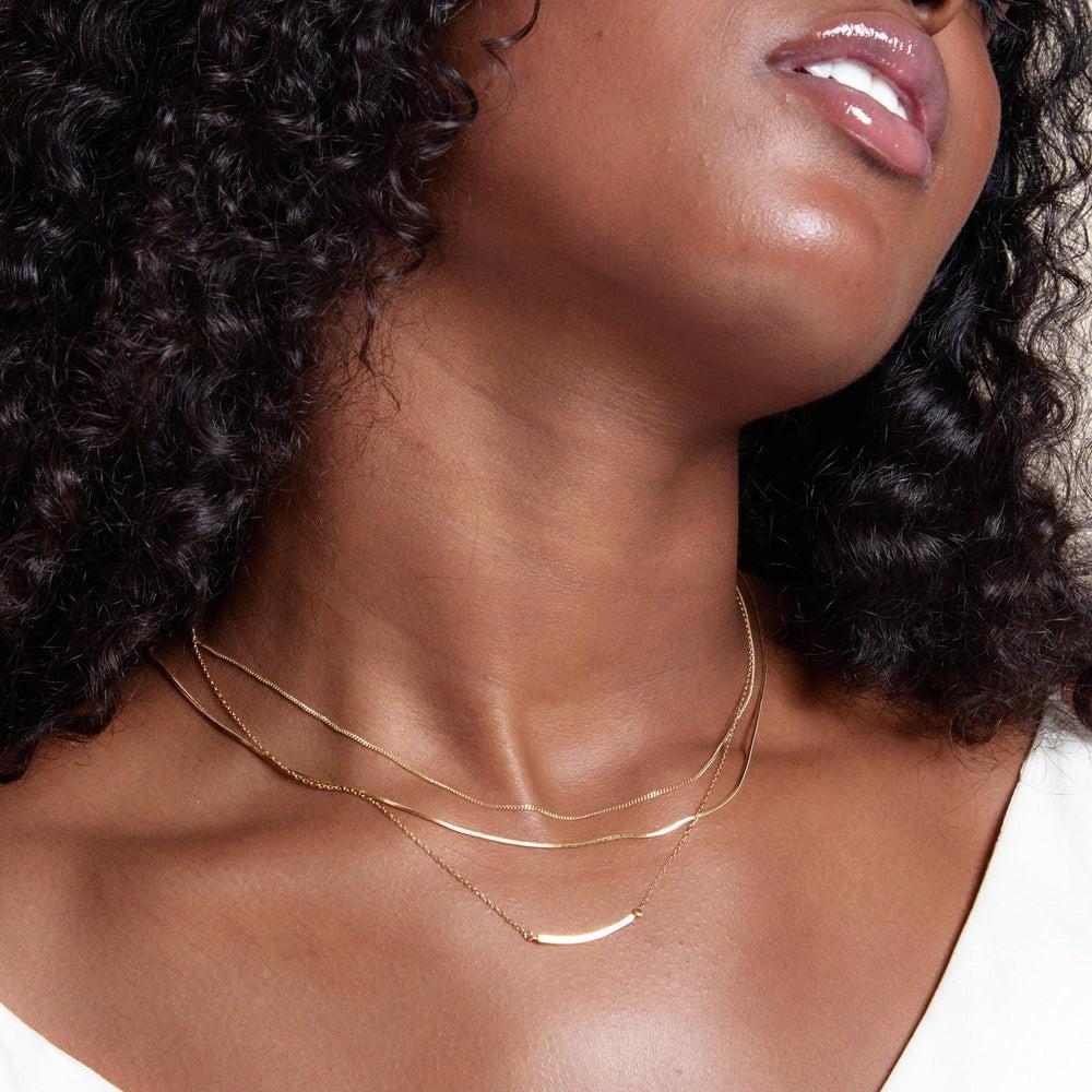 Orelia LUXE Fine Chain 2-Row Necklace