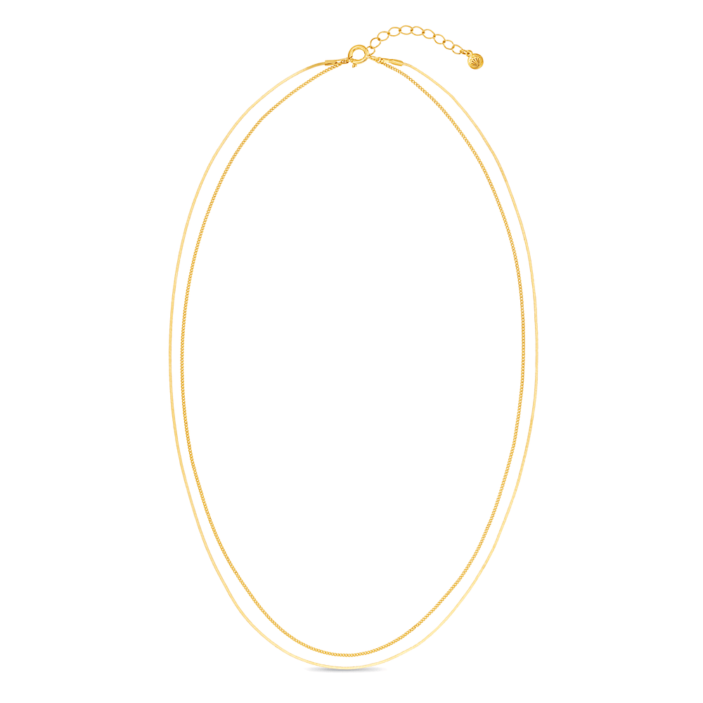 Orelia LUXE Fine Chain 2-Row Necklace