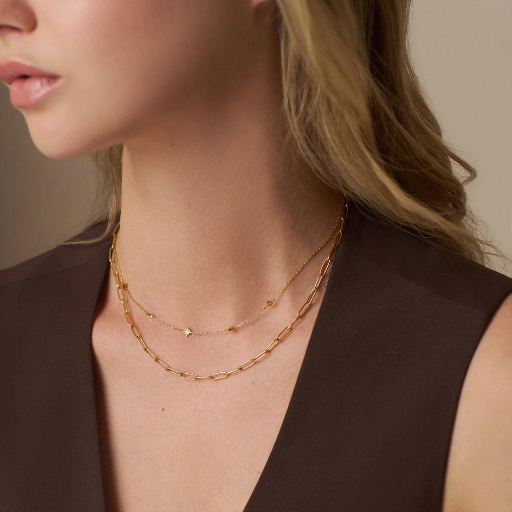 Orelia LUXE Fine Oval Link Chain Necklace