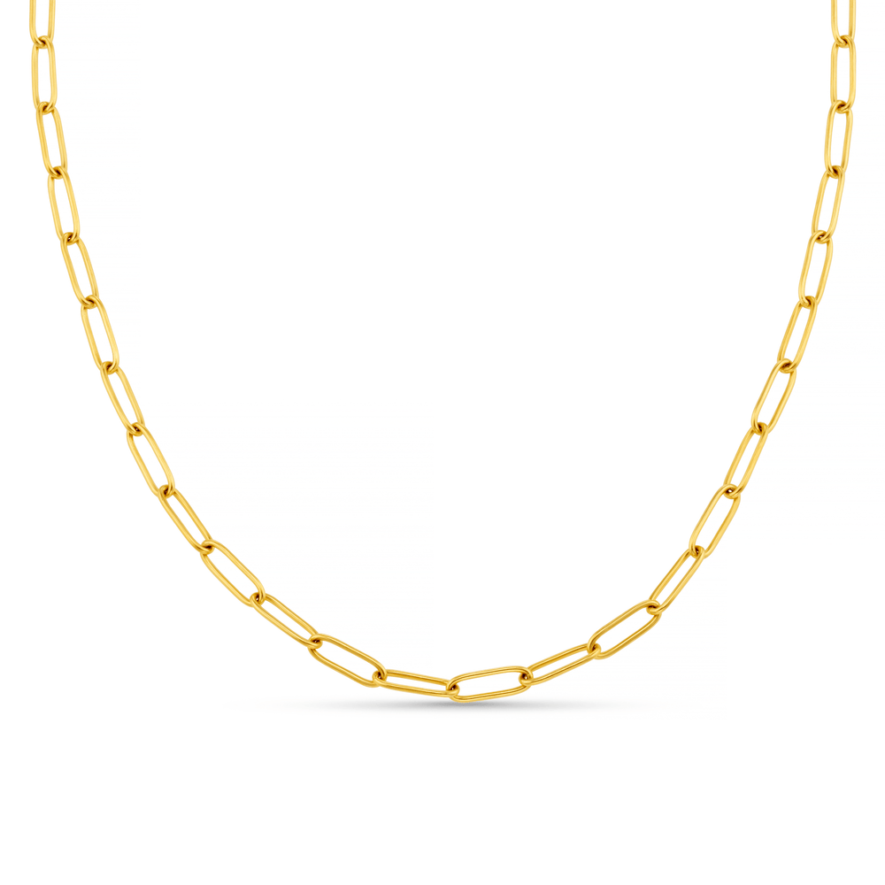 orelia LUXE Fine Oval Link Chain Necklace